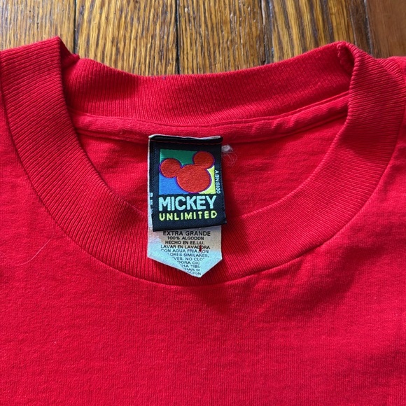 90’s Mickey Disney Single Stitch Vintage T-Shirt - Picture 3 of 9